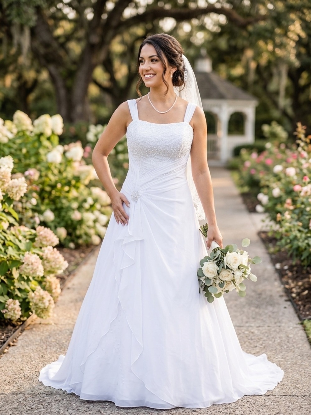 DAVID’S BRIDAL  wedding  A-Line Women’s Dress size 10